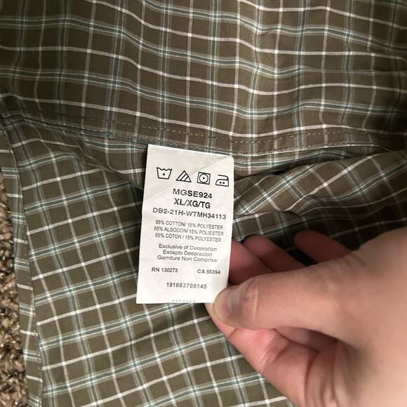 Wrangler George Straight Shirt Mens Sz XL Tattersall Check Western Cowboy Rodeo - Picture 8 of 15